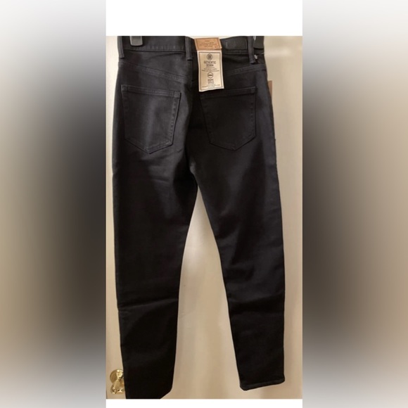 polo ralph lauren callen black jeans with suede leather - Picture 4 of 6